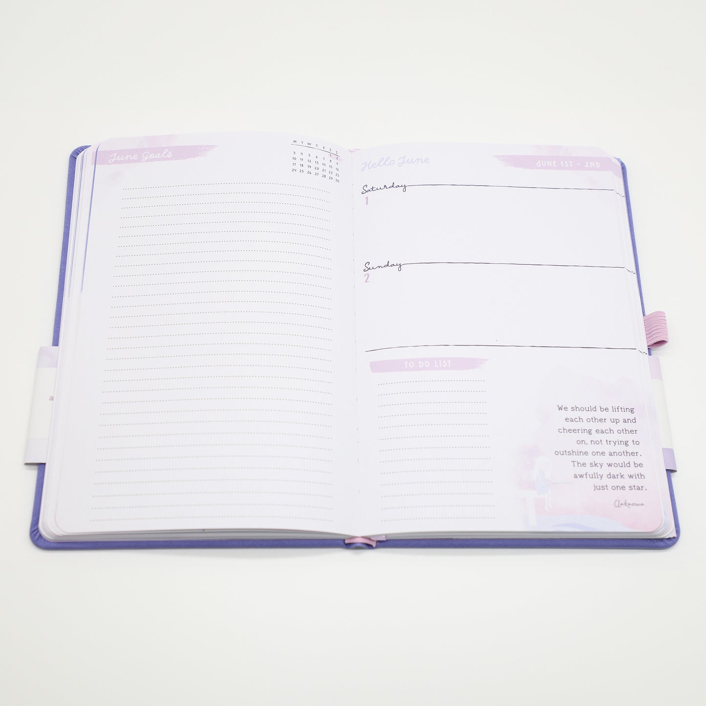 "One Day At A Time" 2024 Motivational Diary Productivity Planner