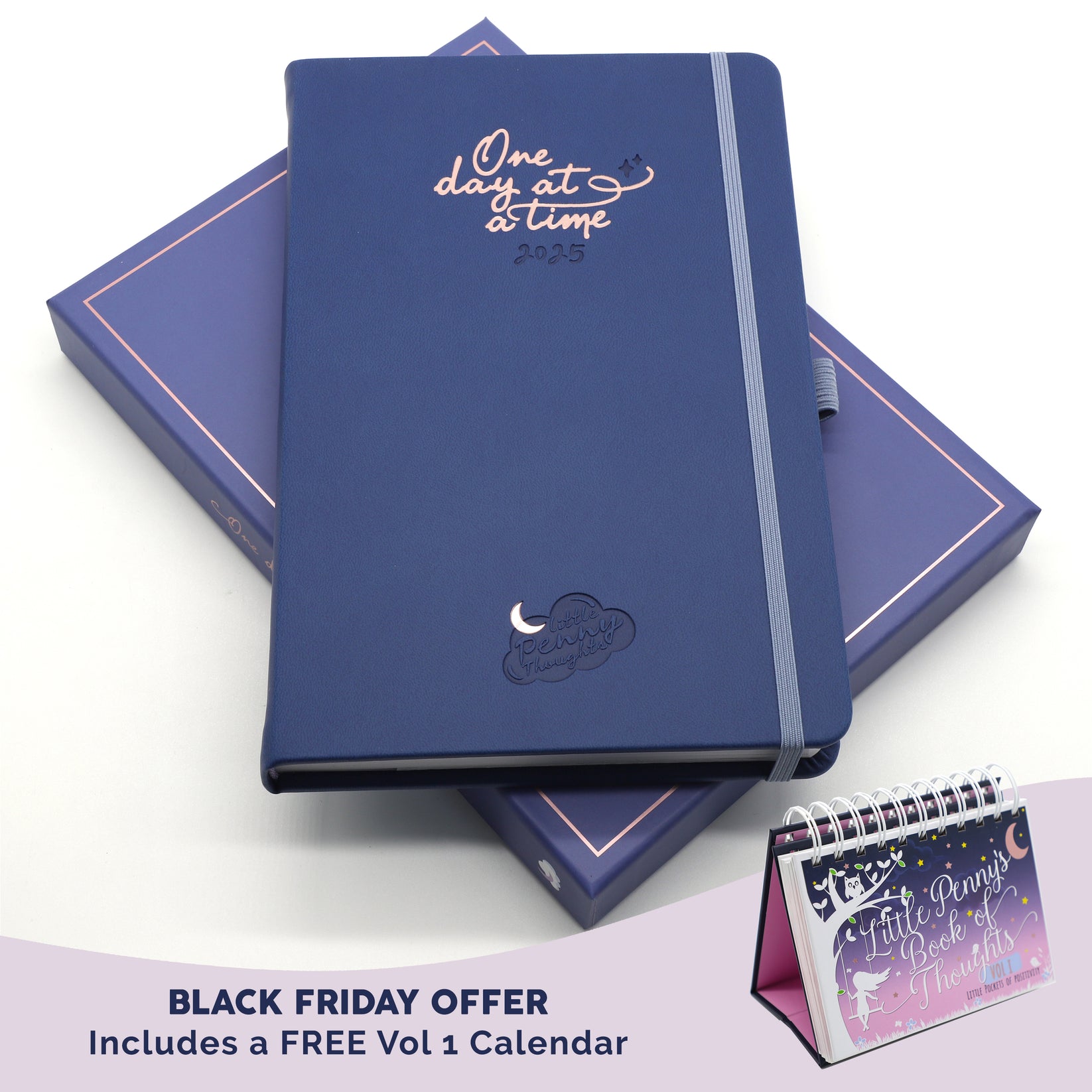 "One Day at a Time" 2025 Motivational Diary (BF Free Calendar