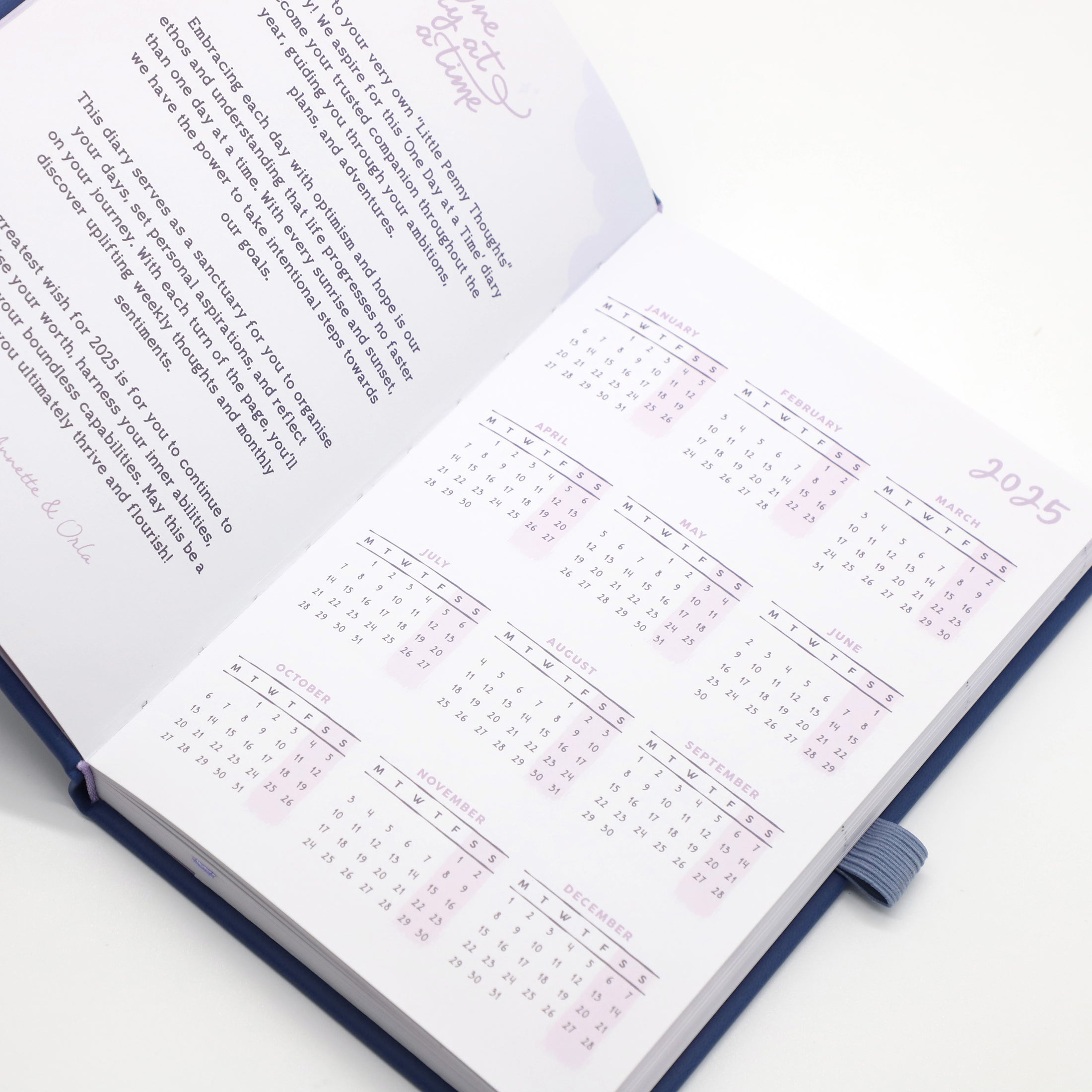 2025 Motivational Diary/Planner - "One Day at a Time" – Little Penny ...